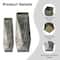 Glitzhome® Geometric Antique Silver Metal Floor Vases Set